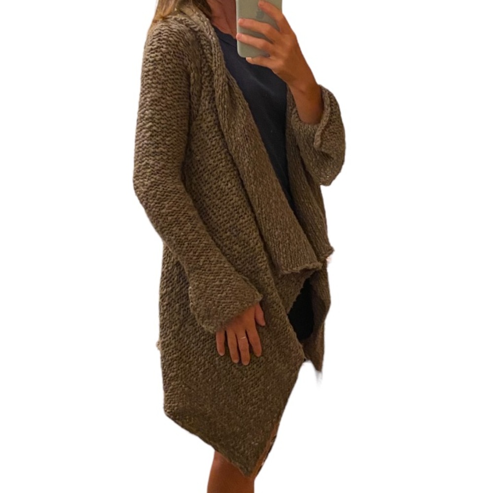 Ulla Johnson open chunky knit cardigan.